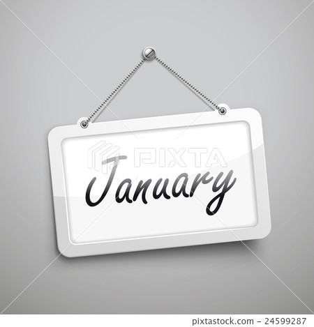 January hanging sign January hanging sign 24599287