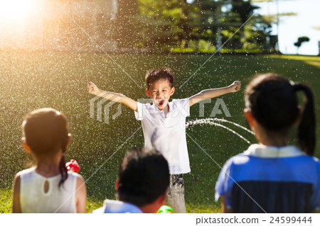 boy Punishment  for water gun spray to wet body 24599444