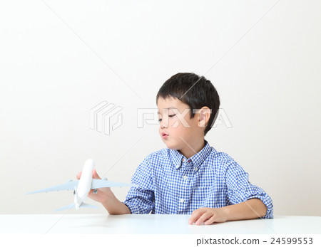 Children playing on airplane Children playing on airplane 24599553