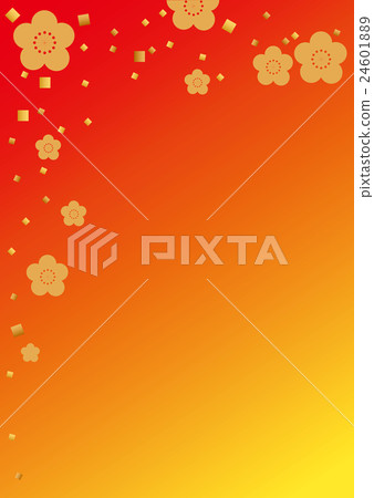 新年的卡片梅花傳單背景材料模式 新年的卡片梅花傳單背景材料模式 24601889
