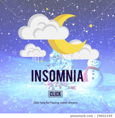 Sleep Apnea Insomnia Sleep Deprivations Disorders Sleepless Concept 24602249