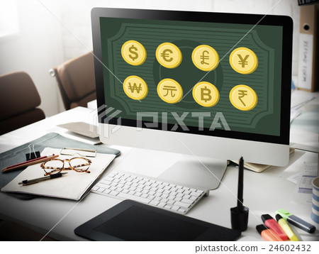 Banking Business Capital Currency Exchange Sign Concept 24602432