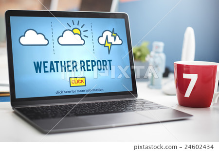 Weather Report Prediction Forecast News Information Concept 24602434