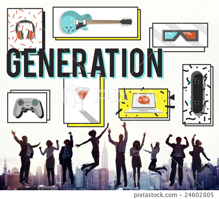Generation Entertainment Free Time Youth Concept Generation Entertainment Free Time Youth Concept 24602805