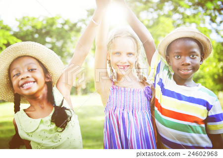 Diversity Children Childhood Friendship Cheerful Concept 24602968