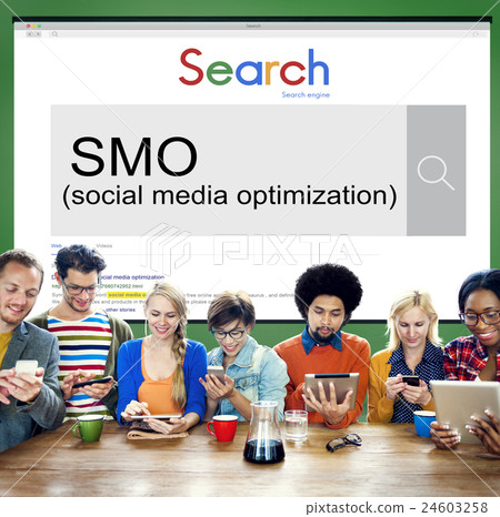 SMO Social Media Optimization Online Technology Networking Concept 24603258