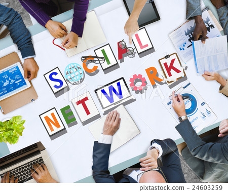 Social Network Communication Connection Technology Concept 24603259