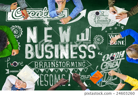 New Business Planning Strategy Vision Goals Concept 24603260