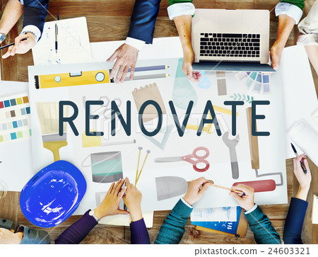 Renovate Decorating Construction Composition Concept Renovate Decorating Construction Composition Concept 24603321