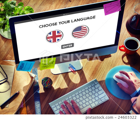 Language Dictionary English American Concept 24603322