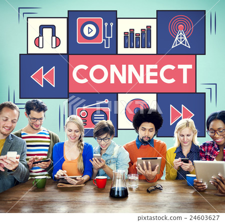 Connect Music Digital Audio Technology Concept Connect Music Digital Audio Technology Concept 24603627