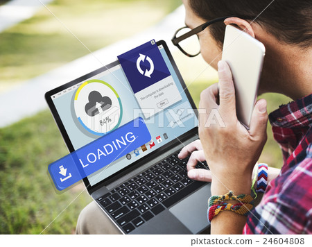 Backup Cloud Upload Sync Data Concept Backup Cloud Upload Sync Data Concept 24604808