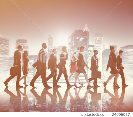 Business People Corporate Walking City Concept Business People Corporate Walking City Concept 24606027