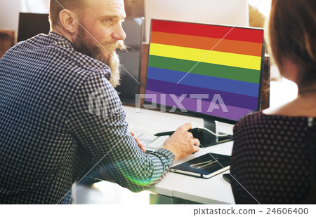Rainbow Symbol Love Free Homosexual Concpet 24606400