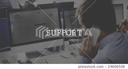 Support Advice Assistance Coaching Community Concept 24606506
