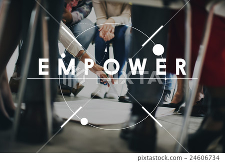Empower Authority Enable Permission Power Concept Empower Authority Enable Permission Power Concept 24606734