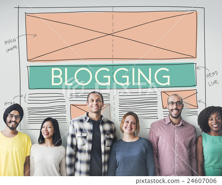 Blogging Blog Social Media Networking Internet Connecting Concept Blogging Blog Social Media Networking Internet Connecting Concept 24607006
