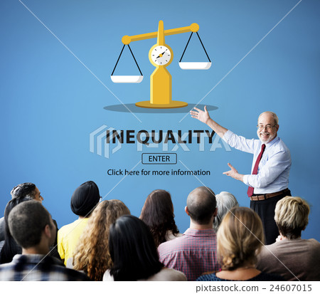 Inequality Difference Diversity Imbalance Racism Concept 24607015