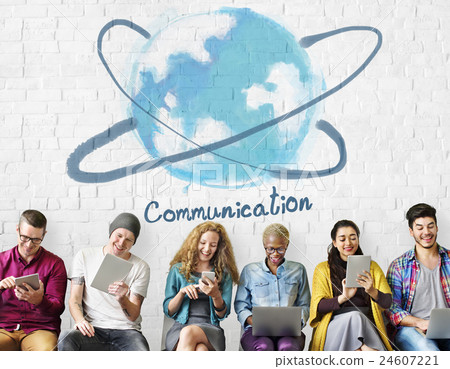 Communication Networking Online Technology Concept 24607221
