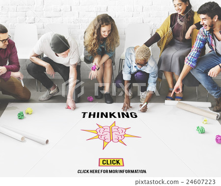 Thinking Visionary Mind Thoughtful Concept 24607223