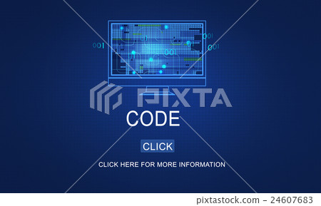 Computer Coding Code Advanced Technology Concept 24607683