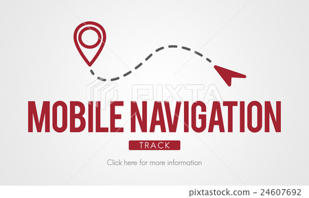 Mobile Navigation Direction Digital Gadget Internet Concept Mobile Navigation Direction Digital Gadget Internet Concept 24607692