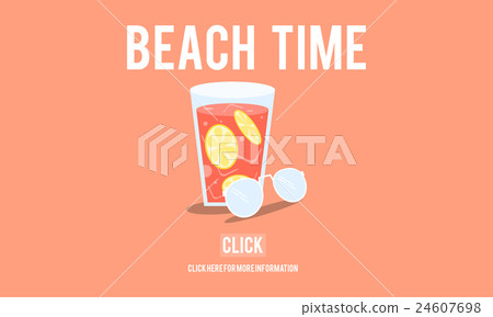 Beach Time Vacation Holidays Concept Beach Time Vacation Holidays Concept 24607698