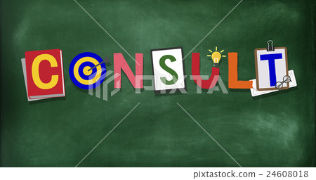 Consult Advise Suggestion Support Consultant Concept Consult Advise Suggestion Support Consultant Concept 24608018