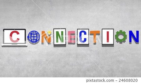 Connection Connected Social Network Media Concept Connection Connected Social Network Media Concept 24608020