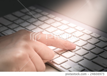 Housewife doing online banking, online shopping, making a paymen Housewife doing online banking, online shopping, making a paymen 24608973