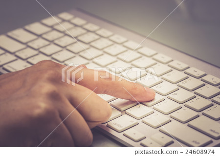 Housewife doing online banking, online shopping, making a paymen Housewife doing online banking, online shopping, making a paymen 24608974
