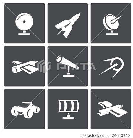 Vector Space Icons set - Stock Illustration [24610240] - PIXTA