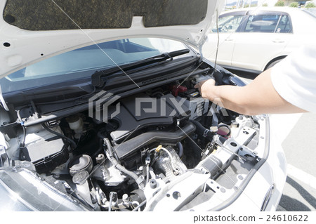 Car engine room check summer 24610622