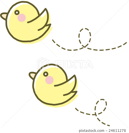 Flying bird (yellow) 24611278
