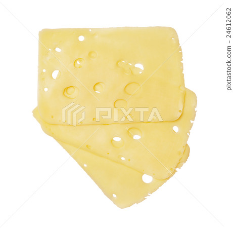 Three cheese slices Three cheese slices 24612062