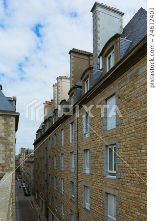 French citadel residential area in Saint-Malo city French citadel residential area in Saint-Malo city 24612401