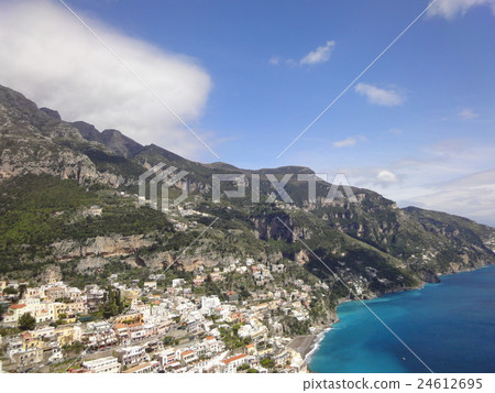The streets of Amalfi seen from a distance The streets of Amalfi seen from a distance 24612695