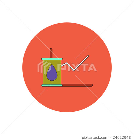 Vector illustration in flat design of oil world 24612948
