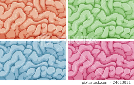 Curly tubes background in four colors 24613931