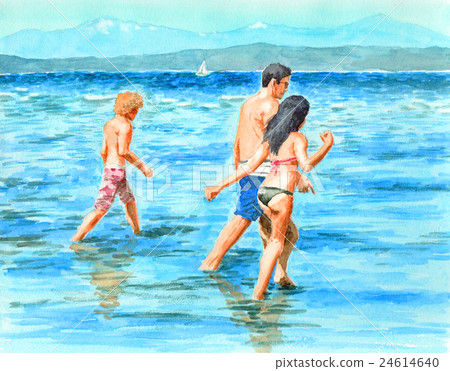 夏季海灘飽和起來 24614640