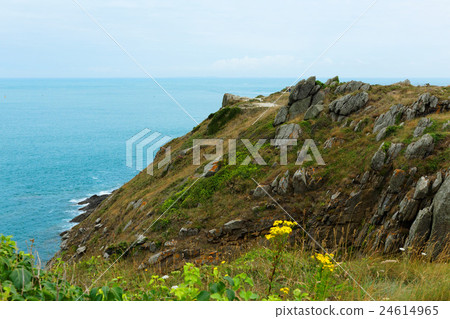 Scenery of the cape near Cancale in the summer resort of France 24614965
