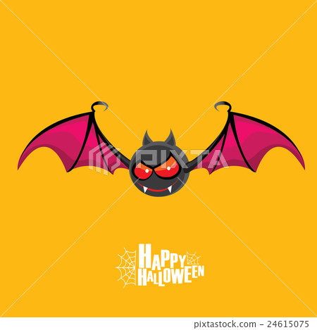 Happy halloween vector background with bat - Stock Illustration ...