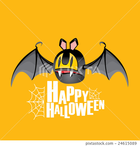 Happy halloween vector background with bat Happy halloween vector background with bat 24615089
