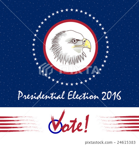 Vote Presidential Election. Design for election in 24615383