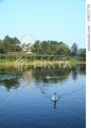 Okazaki South Park in early morning (Okazaki city, Aichi prefecture) Okazaki South Park in early morning (Okazaki city, Aichi prefecture) 24615738