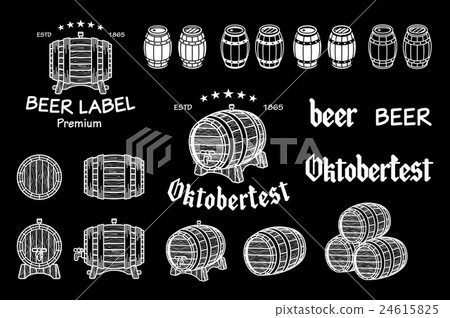 Vector barrel drawn on the chalkboard. global Vector barrel drawn on the chalkboard. global 24615825