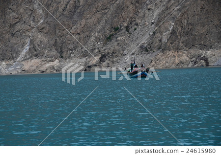 Beautiful Atterbird Lake seen from a ferry from Pakistan Hunza side to Gulmit side Beautiful Atterbird Lake seen from a ferry from Pakistan Hunza side to Gulmit side 24615980