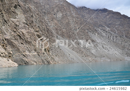 Beautiful Atterbird Lake seen from a ferry from Pakistan Hunza side to Gulmit side 24615982