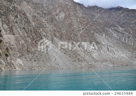 Beautiful Atterbird Lake seen from a ferry from Pakistan Hunza side to Gulmit side 24615984