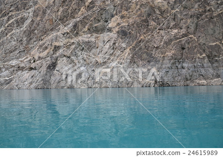 Beautiful Atterbird Lake seen from a ferry from Pakistan Hunza side to Gulmit side 24615989